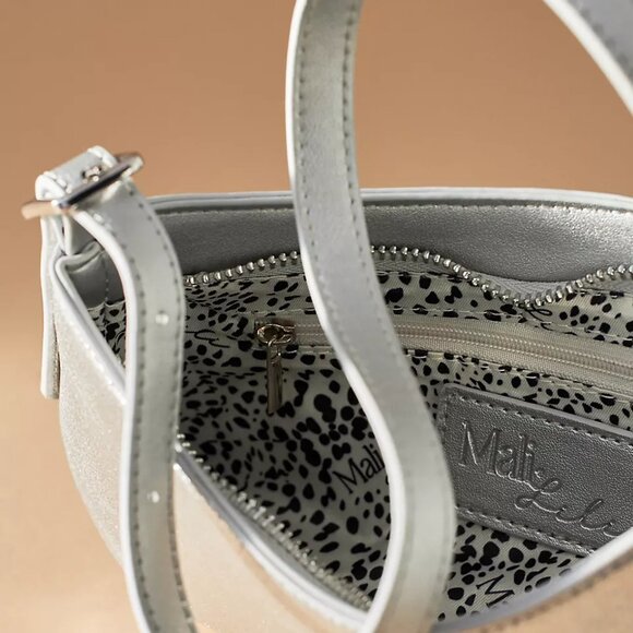 Anthropologie Mali + Lili Imani Metallic Shoulder Bag Purse - Picture 2 of 14